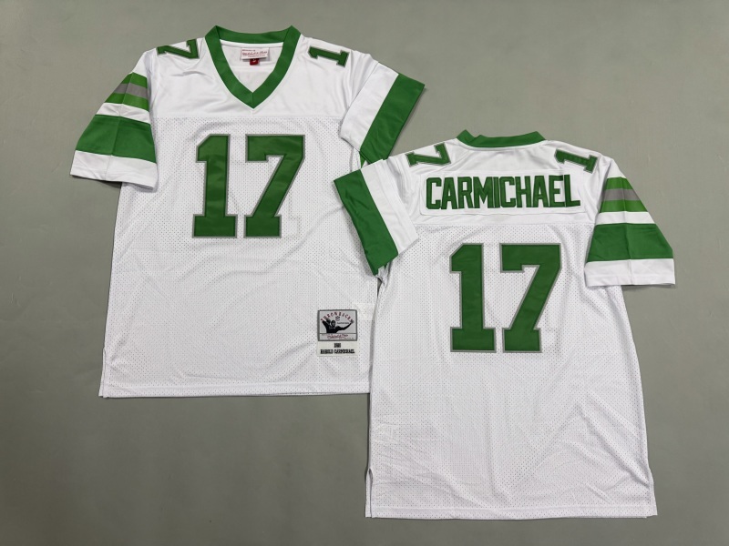 Men 2025 Philadelphia Eagles #17 Carmichael white Throwback Limited NFL Jersey style 001->new york giants->NFL Jersey